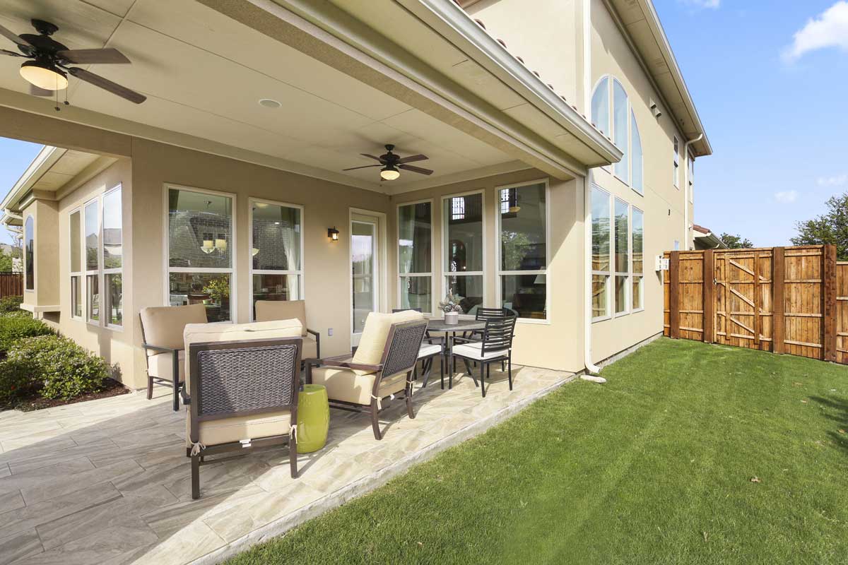 Back porch of house