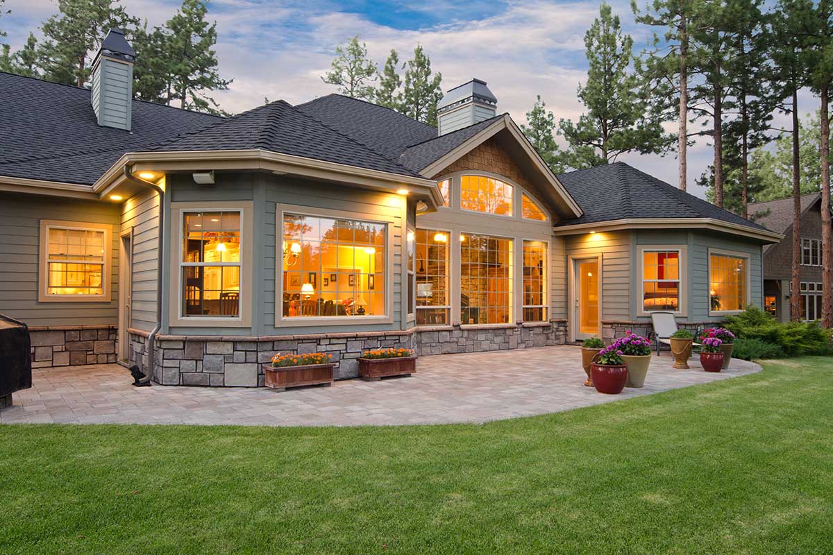 Big house with windows