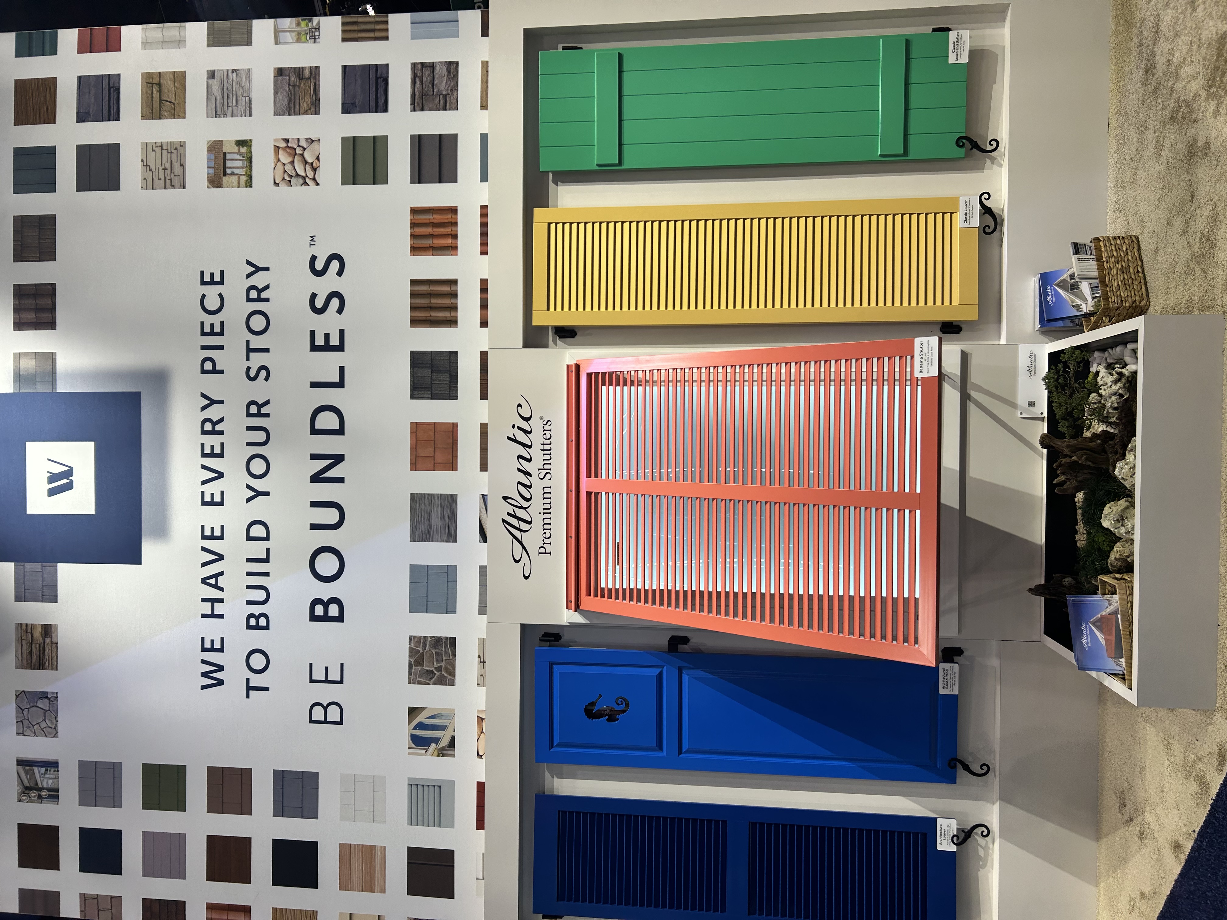 Atlantic Shutters on display at the International Builders' Show