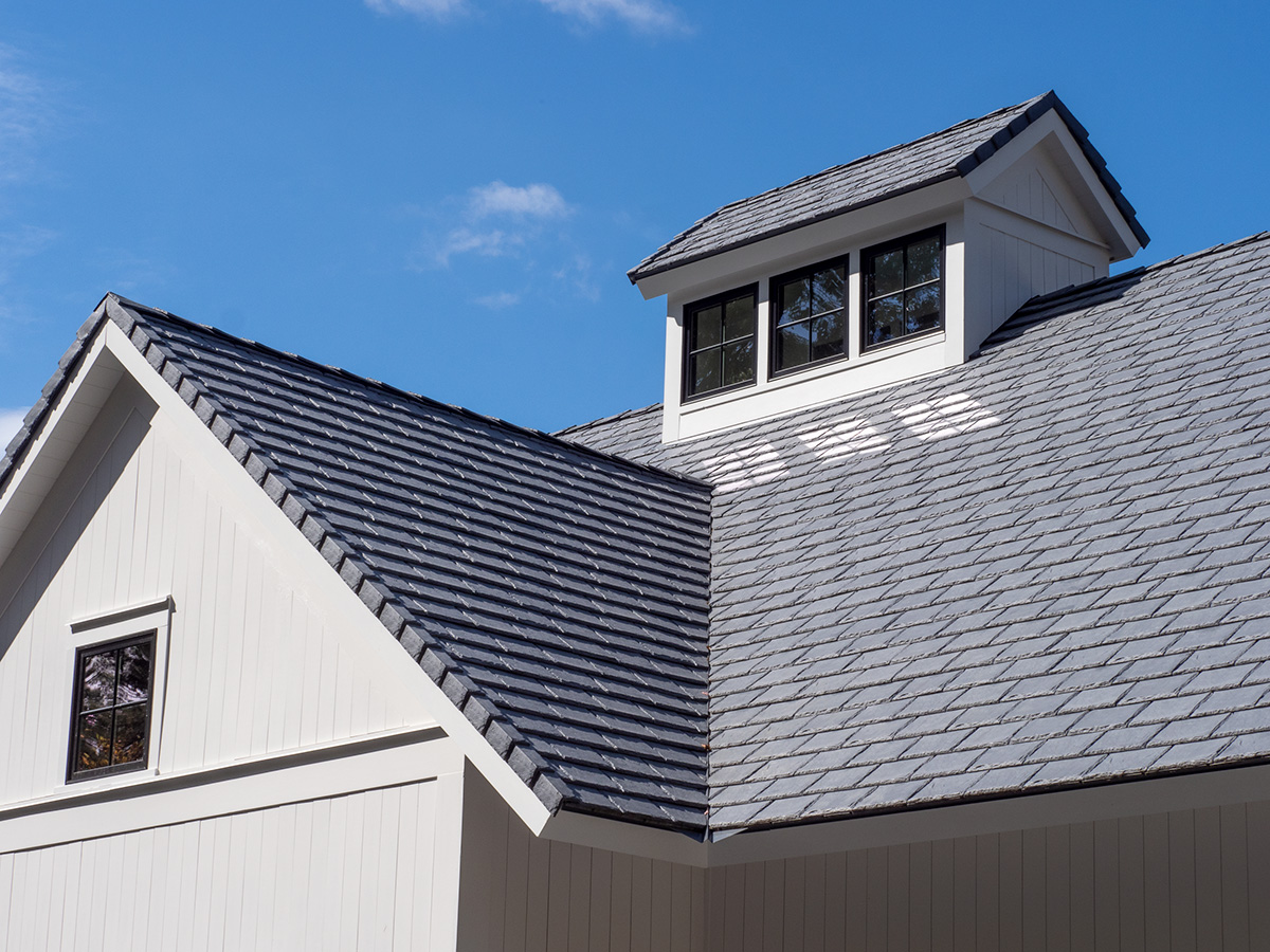 Province Slate roof detail installed on The House That Blues Built.