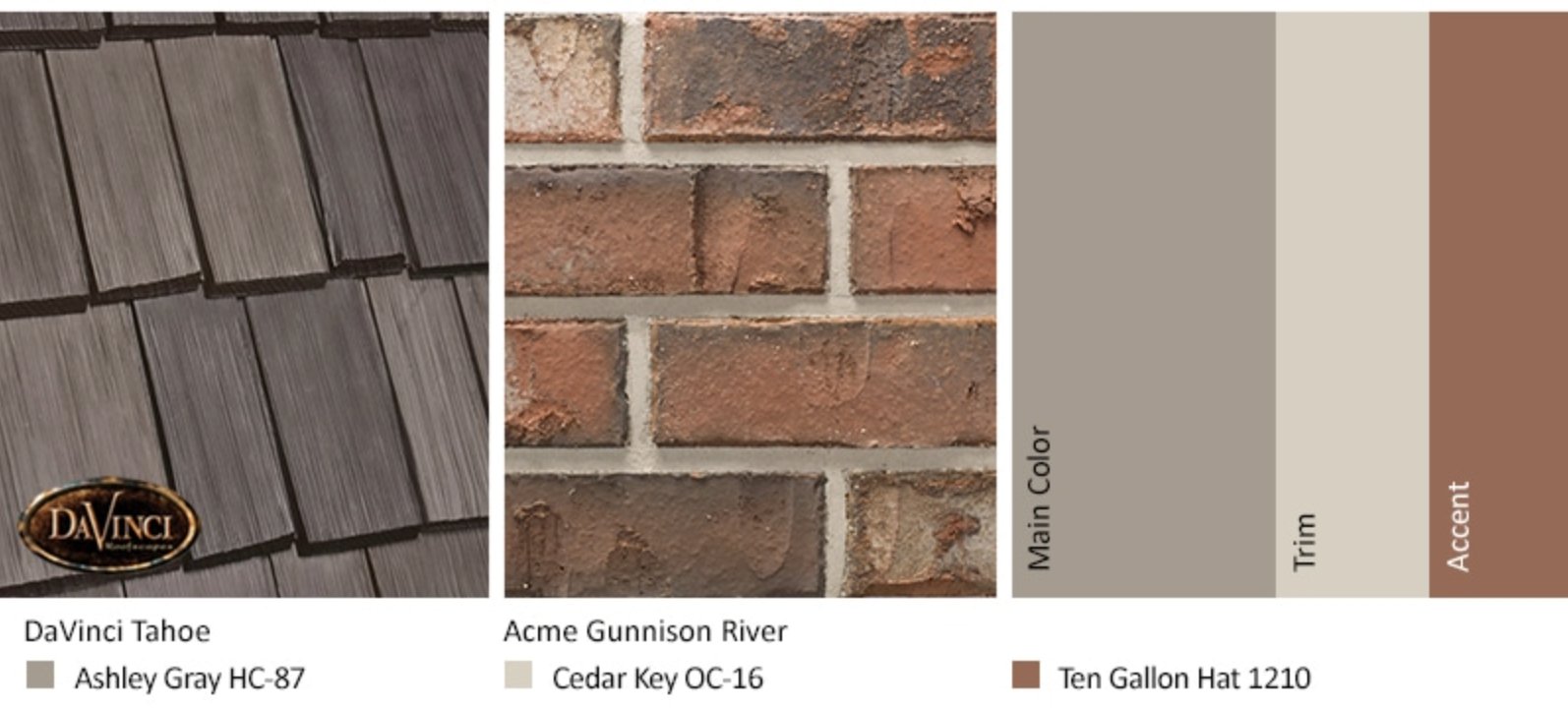 Shades that complement brick pattern boost curb appeal.