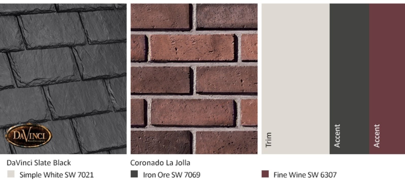 Cool red brick color combinations.