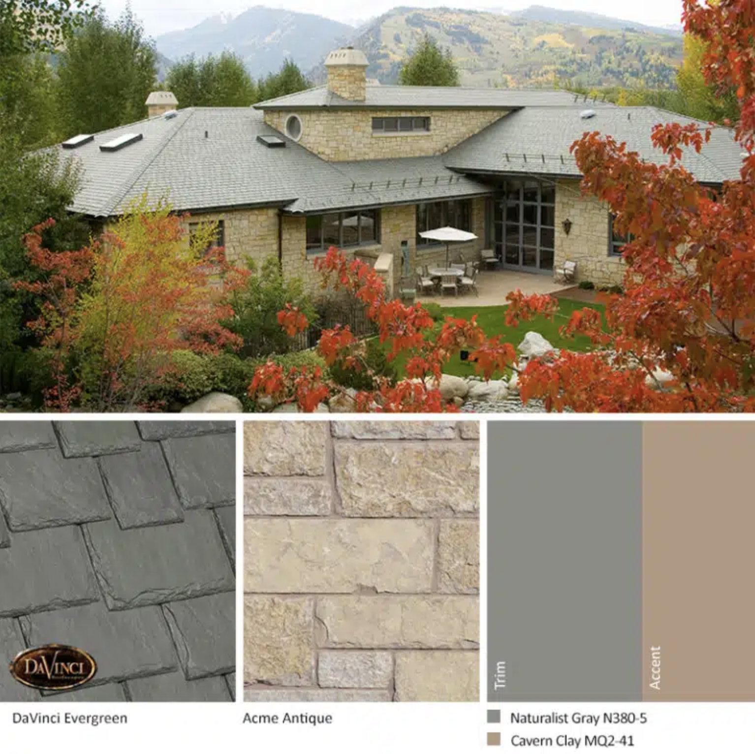 Color Schemes for Tan Stone