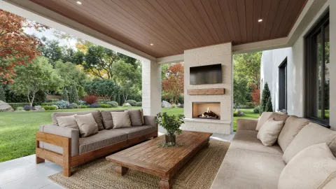 Rich Cedar Beadboard lifestyle imagery picture