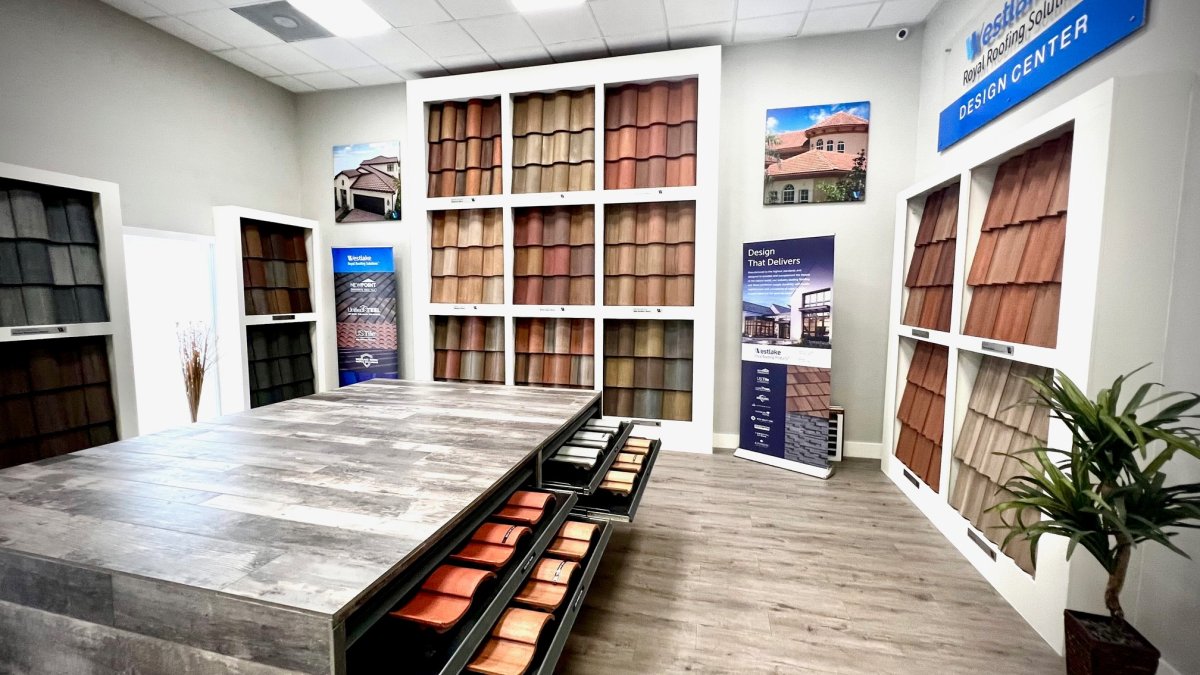 showroom for roofing products