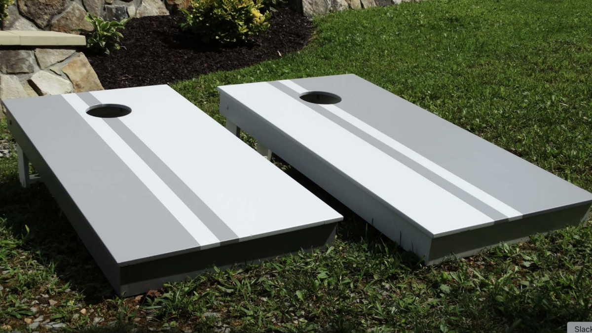 DIY Cornhole Boards using Royal trim