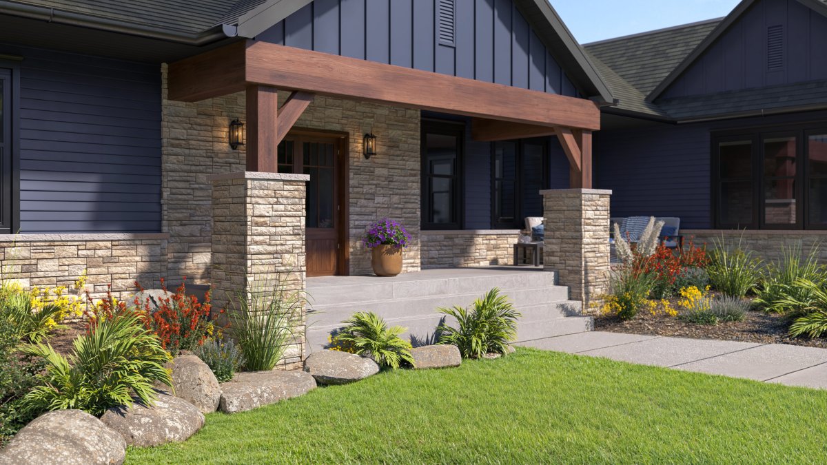 Versetta Stone ledgestone profile in Glen Canyon colorway