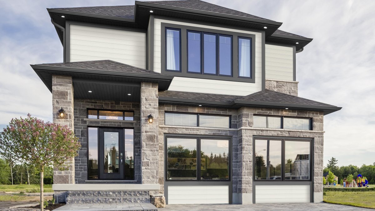 Celect Composite Siding V-Groove Profile in Frost