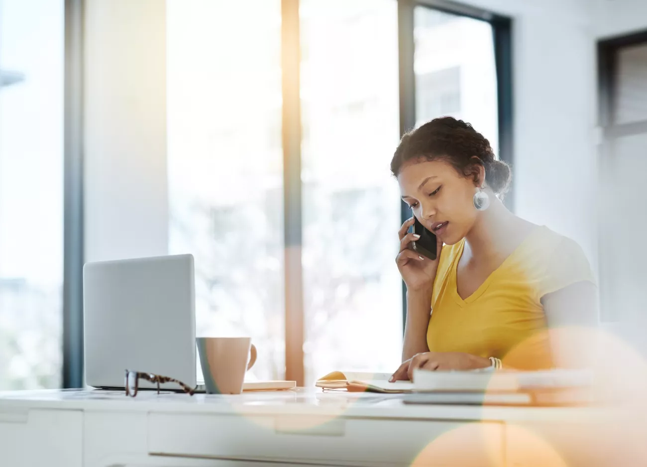 woman on the phone