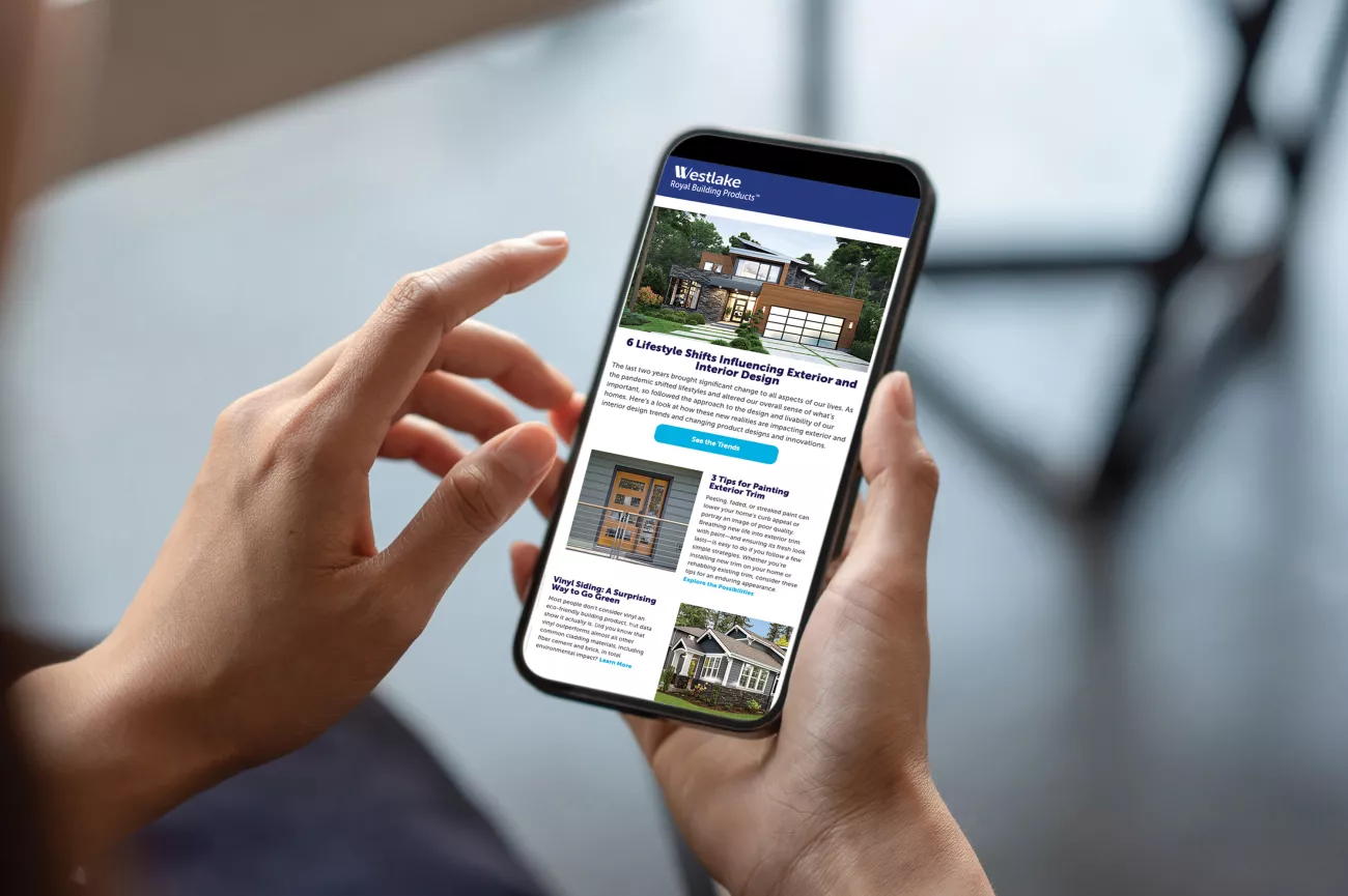 Person reading a newsletter