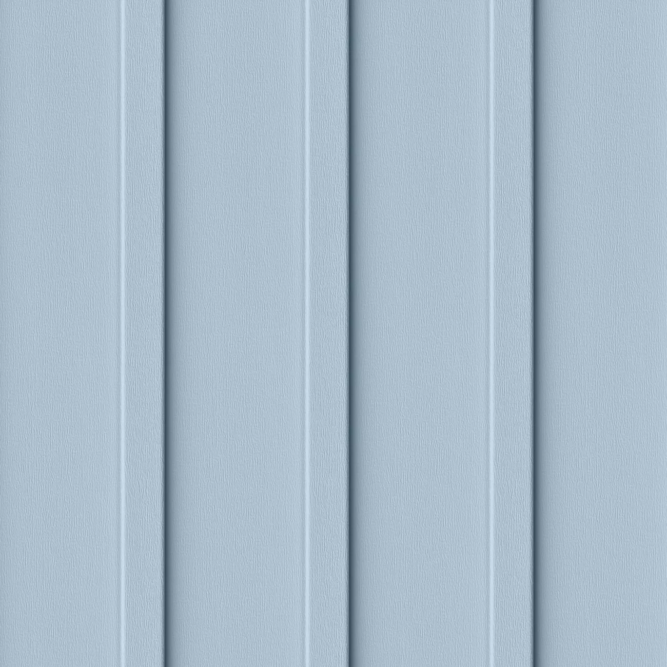 Close up product swatch of blue vertical siding
