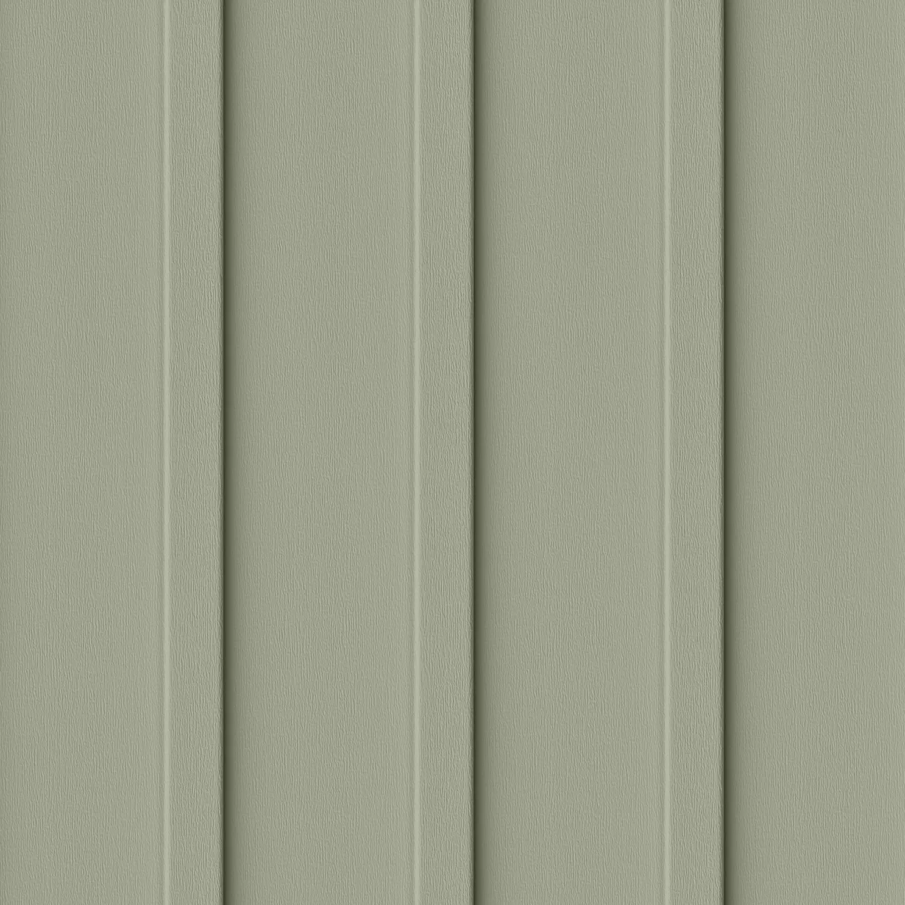Close up product swatch of green vertical siding
