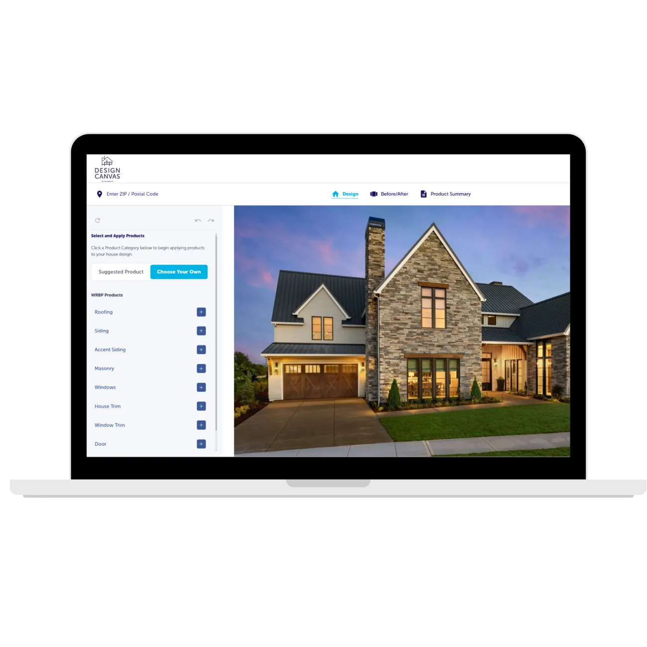 Design Tool Page - Design Canvas Computer Shot