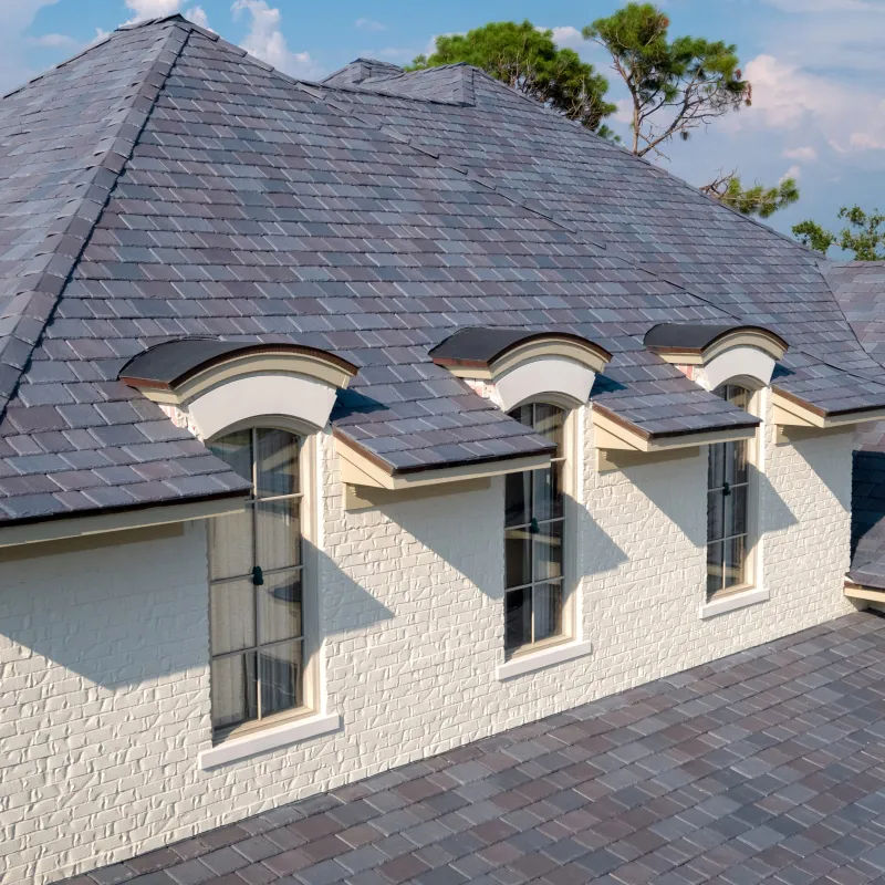 view of corner of roof